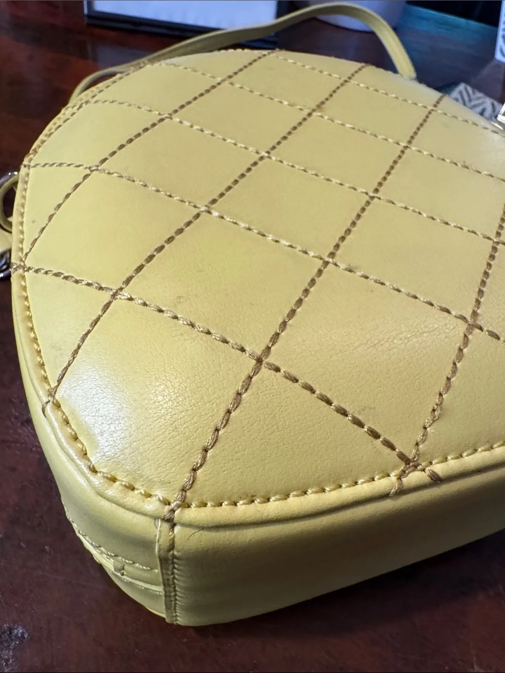 kate spade Yellow Pineapple Crossbody with Green Top